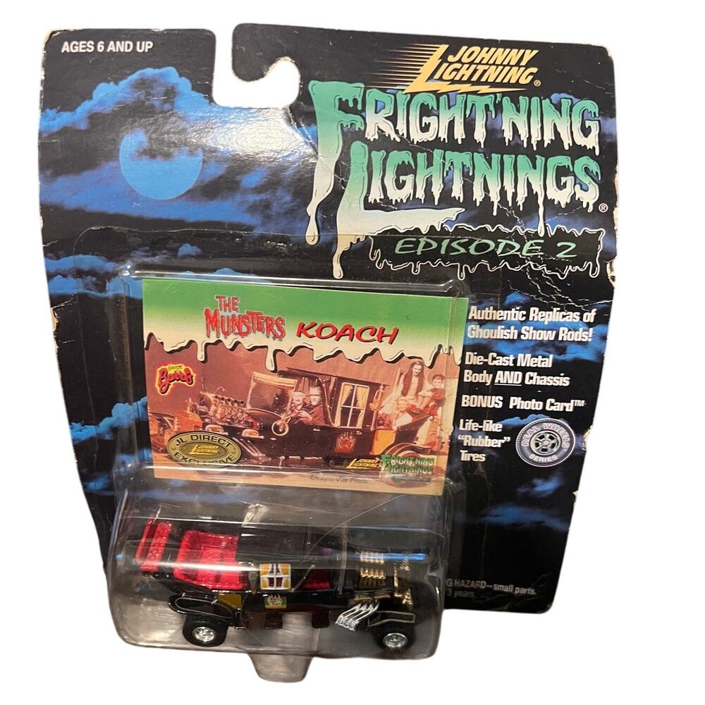 Johnny Lightning Frightning Lightnings Episode 2 Munsters Koach New  Diecast Car